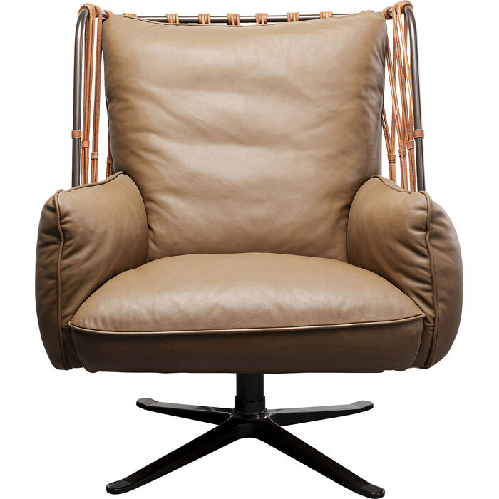 Fauteuil pivotant Paradiso marron