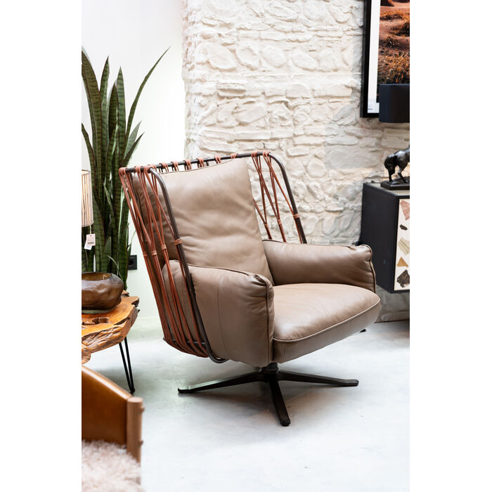 Hocker Venezia Storage Anthrazit Ø40cm