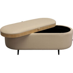 Banquette Venezia Storage crème 100cm