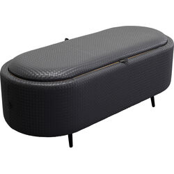 Bench Venezia Storage Grey 100cm