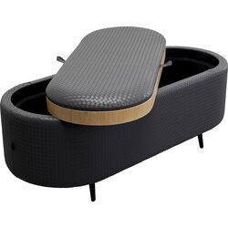 Bench Venezia Storage  Anthracite 100cm