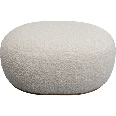 Stool Pebble Boucle White 81cm