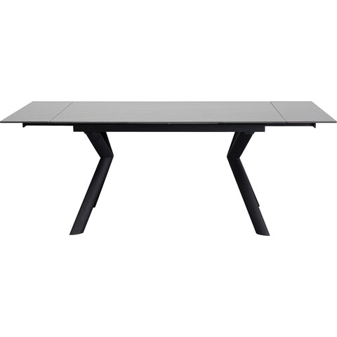 Mesa Ext. Xenia Negro 140(+30+30)x80cm