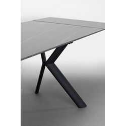 Extension Table Xenia Black 140(+30+30)x80cm