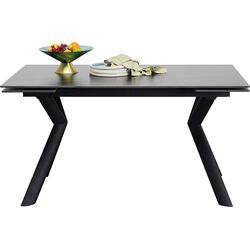 Extension Table Xenia Black 140(+30+30)x80cm