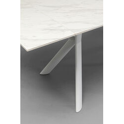 Extension Table Xenia White 140(+30+30)x80cm