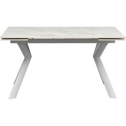 Extension Table Xenia White 140(+30+30)x80cm