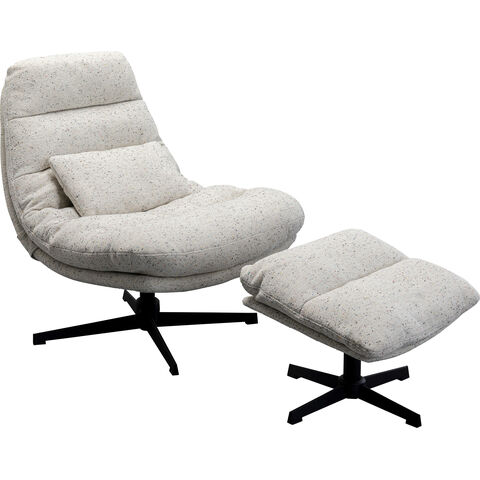 Sillón giratorio + Taburete Columbia
