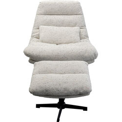 Swivel Armchair + Stool Columbia