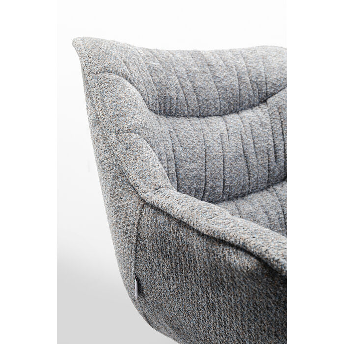 Chair with Armrest Thelma Melange Grey