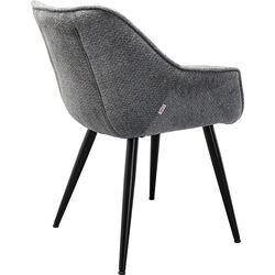 Silla reposabrazos Thelma Melange Gris