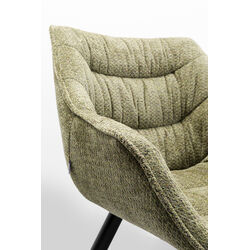 Chair with Armrest Thelma Melange Green