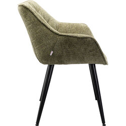 Chair with Armrest Thelma Melange Green