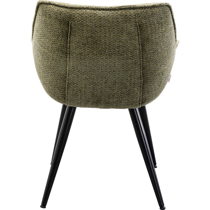 Chair with Armrest Thelma Melange Green