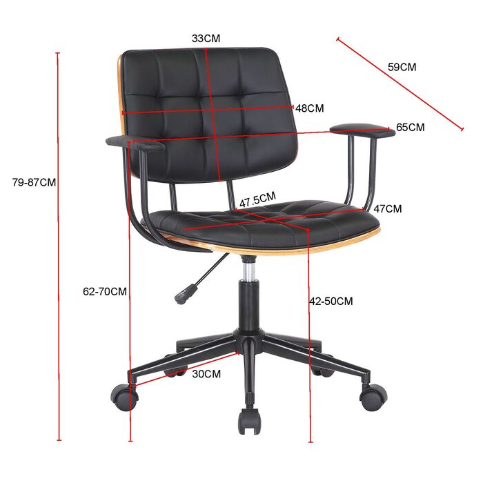 Bürostuhl Nelly Schwarz