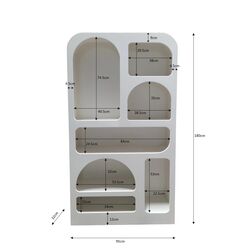 Regal Paco Weiß 95x180cm