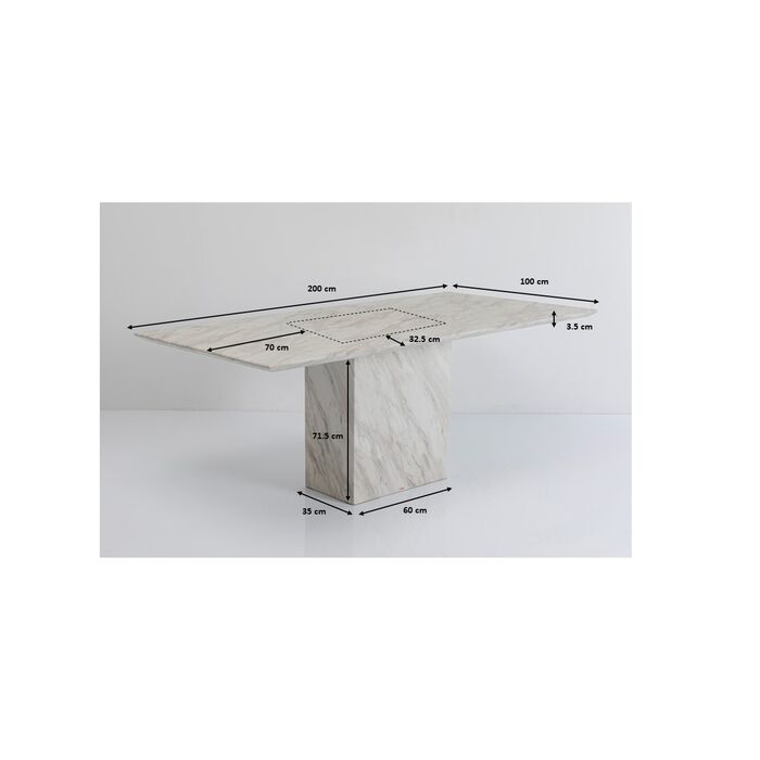 Tisch Artistico Marble 200x100cm