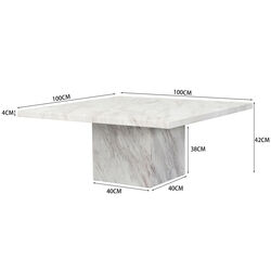 Couchtisch Artistico Marble 100x100cm