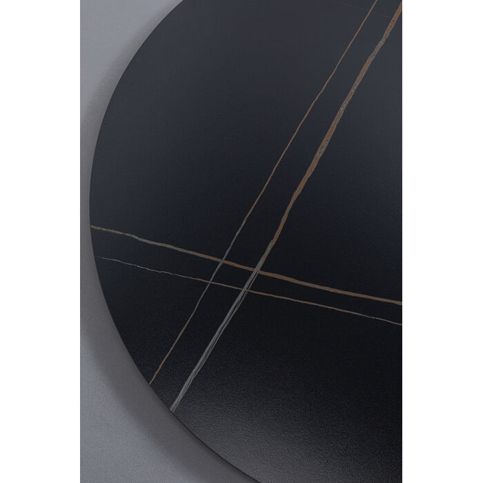 Plateau de table Invitation rond Ceramic noir Ø90c