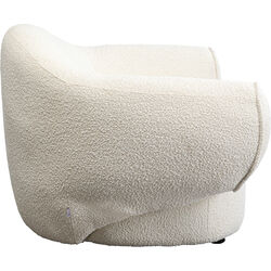 Fauteuil Dreamy bouclé crème