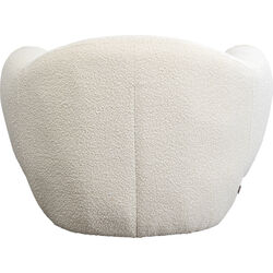 Fauteuil Dreamy bouclé crème