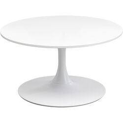 Table basse Schickeria blanc Ø80cm