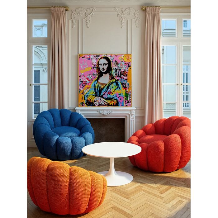 Couchtisch Schickeria Weiß Ø80cm