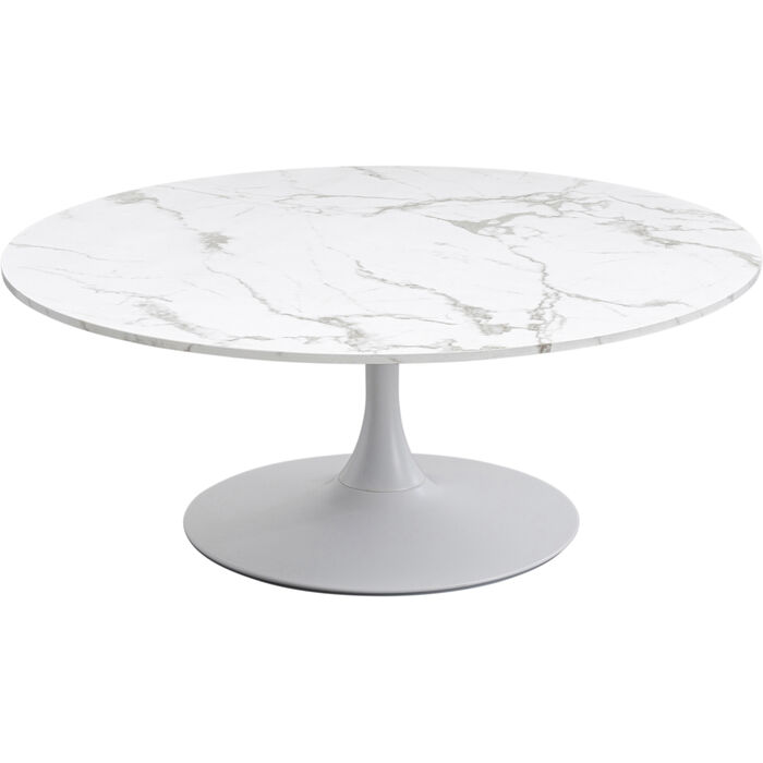 Coffee Table Schickeria Marble White Ø110cm