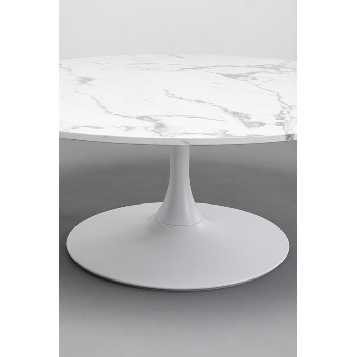 Coffee Table Schickeria Marble White Ø110cm