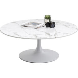 Coffee Table Schickeria Marble White Ø110cm