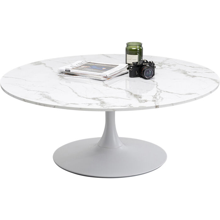 Coffee Table Schickeria Marble White Ø110cm