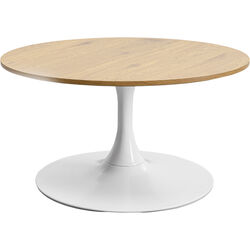 Coffee Table Schickeria Oak White  Ø80cm