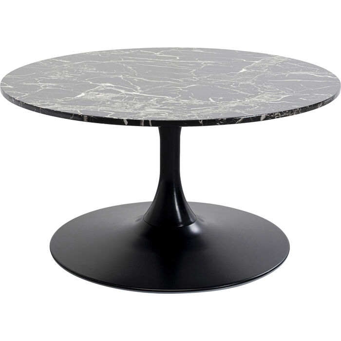 Coffee Table Schickeria Marble Black Ø80cm