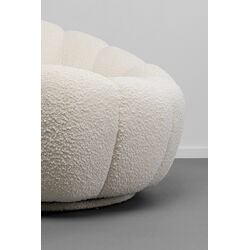 Swivel Armchair Peppo Bloom White