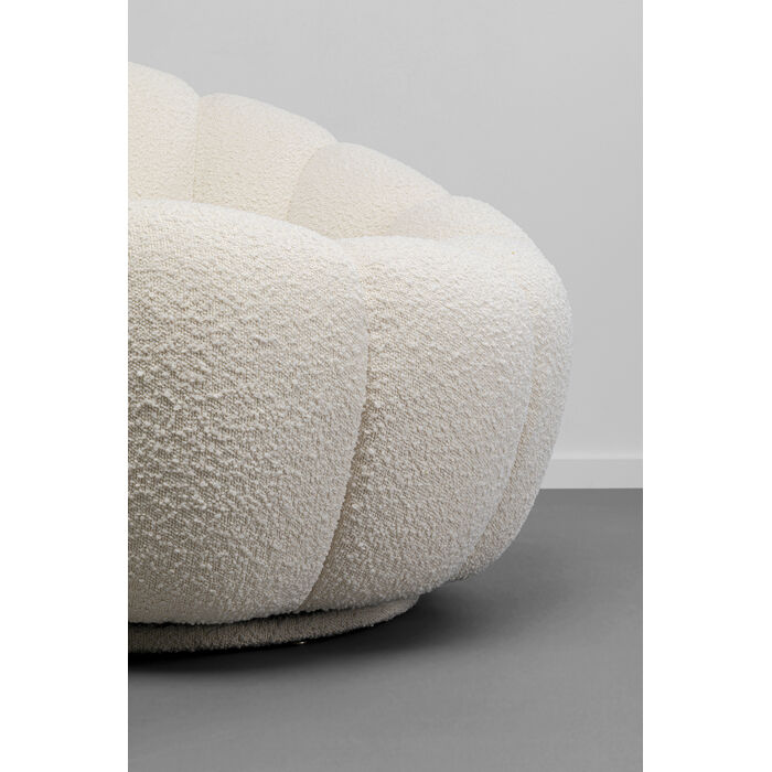 Swivel Armchair Peppo Bloom White