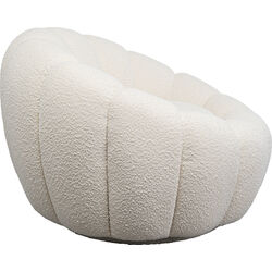 Fauteuil pivotant Peppo Bloom blanc