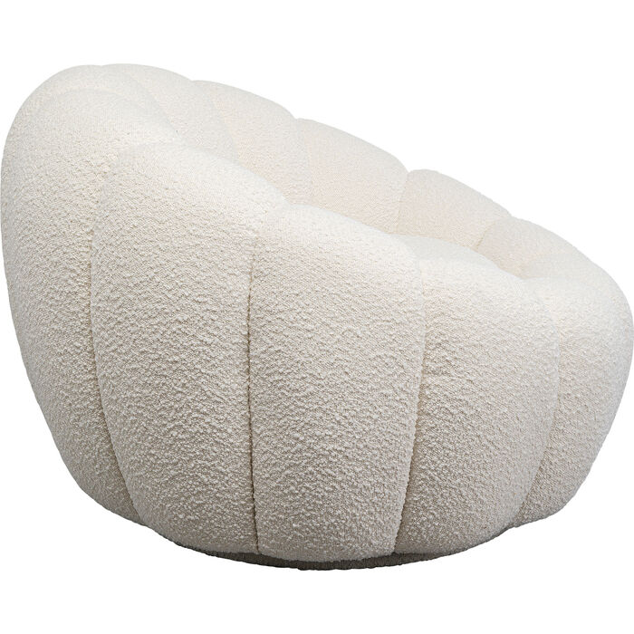 Swivel Armchair Peppo Bloom White