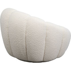 Swivel Armchair Peppo Bloom White