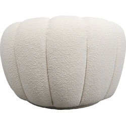 Swivel Armchair Peppo Bloom White