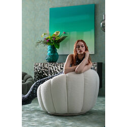 Swivel Armchair Peppo Bloom White