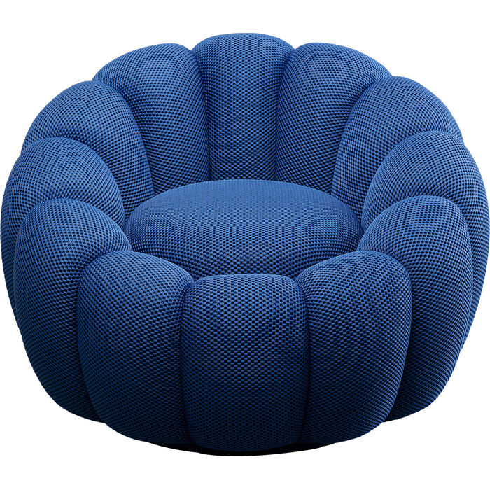 Swivel Armchair Peppo Bloom Blue