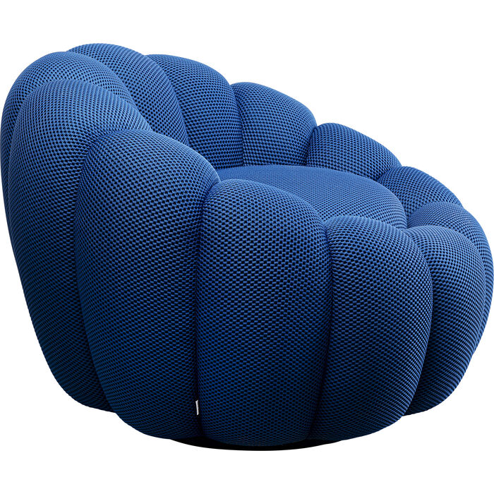 Swivel Armchair Peppo Bloom Blue