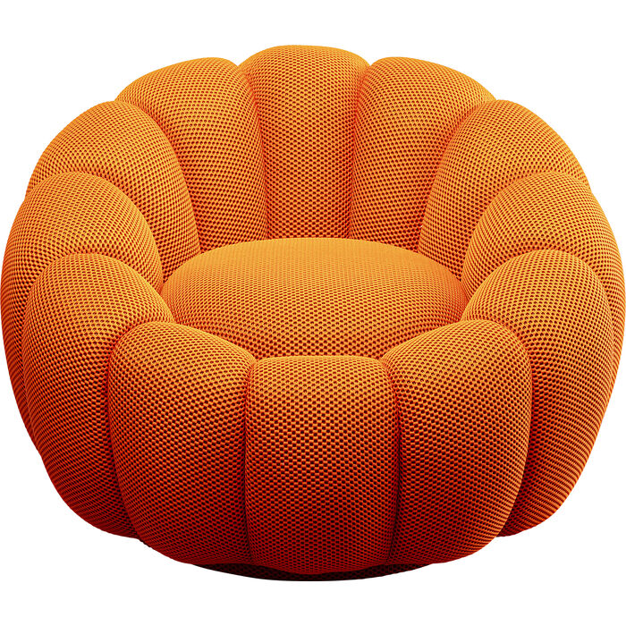 Swivel Armchair Peppo Bloom Orange