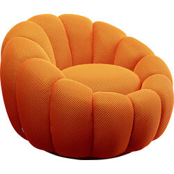 Swivel Armchair Peppo Bloom Orange