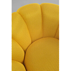 Fauteuil pivotant Peppo Bloom jaune