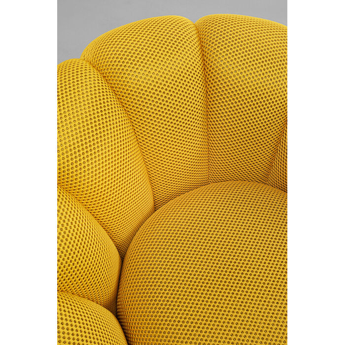 Fauteuil pivotant Peppo Bloom jaune