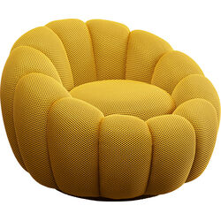 Fauteuil pivotant Peppo Bloom jaune