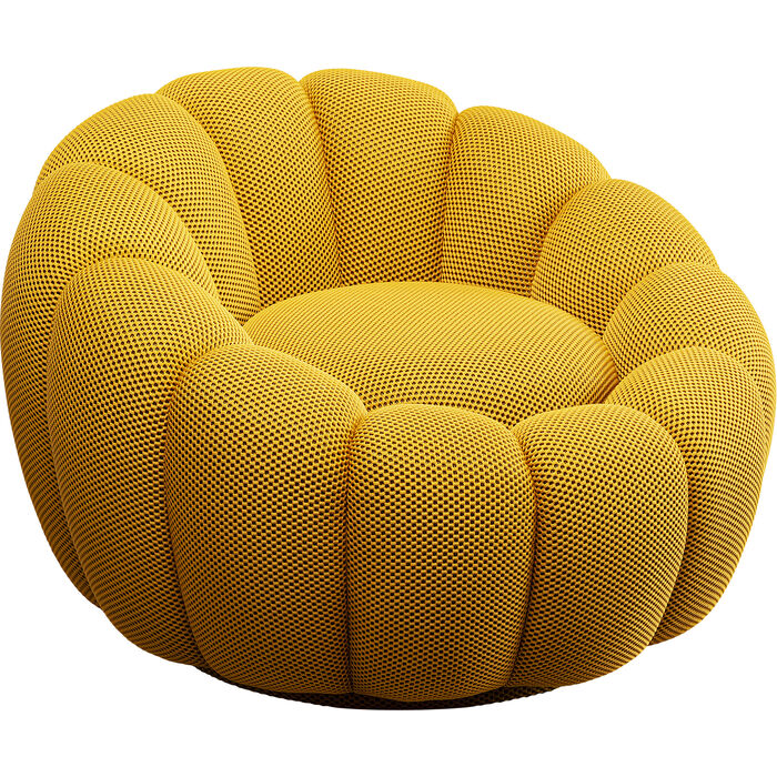 Fauteuil pivotant Peppo Bloom jaune