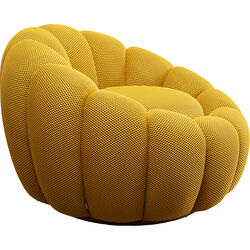 Fauteuil pivotant Peppo Bloom jaune