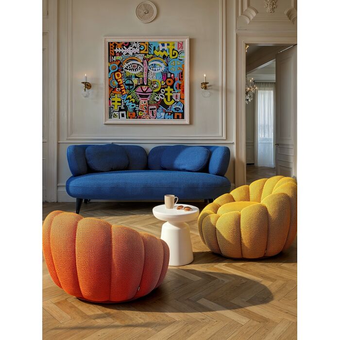 Swivel Armchair Peppo Bloom Yellow - KARE Design (Montenegro)